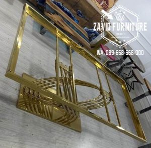 Kaki Meja Meja Stainless Gold Unik Desain Modern Paling Baru Surakarta