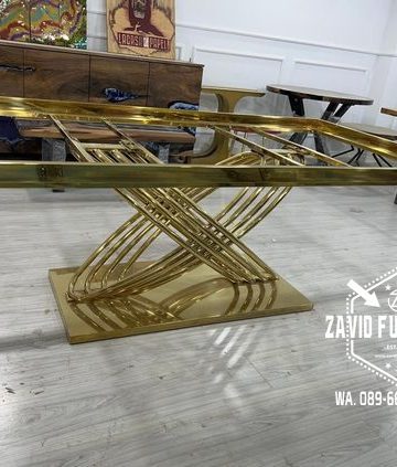 kaki meja stainless persegi panjang oval silang 360x423 - Zavid Furniture
